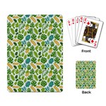 Leaves Tropical Background Pattern Green Botanical Texture Nature Foliage Playing Cards Single Design (Rectangle)