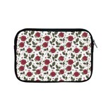 Roses Flowers Leaves Pattern Scrapbook Paper Floral Background Apple MacBook Pro 15  Zipper Case