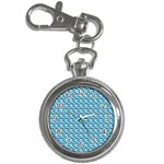Blue Wave Sea Ocean Pattern Background Beach Nature Water Key Chain Watches