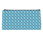 Blue Wave Sea Ocean Pattern Background Beach Nature Water Pencil Case