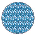 Blue Wave Sea Ocean Pattern Background Beach Nature Water Wireless Fast Charger(White)
