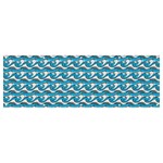 Blue Wave Sea Ocean Pattern Background Beach Nature Water Banner and Sign 12  x 4 
