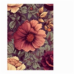 Flowers Pattern Texture Design Nature Art Colorful Surface Vintage Small Garden Flag (Two Sides) from ArtsNow.com Front