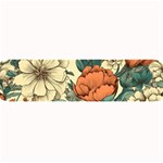 Flowers Pattern Texture Art Colorful Nature Painting Surface Vintage Large Bar Mat