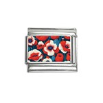 Red Poppies Flowers Art Nature Pattern Italian Charm (9mm)