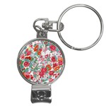 Flower Bloom Blossom Botanical Color Colorful Colour Element Digital Floral Floral Pattern Nail Clippers Key Chain