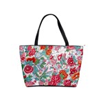 Flower Bloom Blossom Botanical Color Colorful Colour Element Digital Floral Floral Pattern Classic Shoulder Handbag