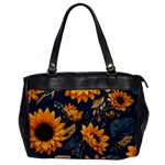 Flowers Pattern Spring Bloom Blossom Rose Nature Flora Floral Plant Oversize Office Handbag