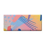 Abstract Lines Dots Pattern Purple Pink Blue Hand Towel