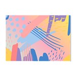 Abstract Lines Dots Pattern Purple Pink Blue Crystal Sticker (A4)