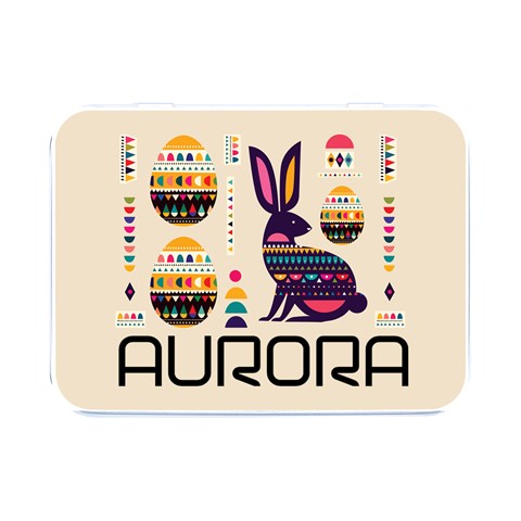 Personalized Easter Name Flip Top Metal Box Flip Top Metal Box (Silver)   from ArtsNow.com Front
