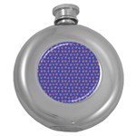 Cute sketchy monsters motif pattern Round Hip Flask (5 oz)