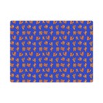 Cute sketchy monsters motif pattern Premium Plush Fleece Blanket (Mini)