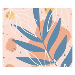 Summer Pattern Tropical Design Nature Green Plant Two Sides Premium Plush Fleece Blanket (Kids Size) from ArtsNow.com 50 x40  Blanket Front