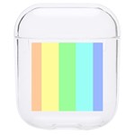 Rainbow Cloud Background Pastel Template Multi Coloured Abstract Hard PC AirPods 1/2 Case
