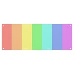 Rainbow Cloud Background Pastel Template Multi Coloured Abstract Banner and Sign 8  x 3 