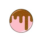 Ice Cream Dessert Food Cake Chocolate Sprinkles Sweet Colorful Drip Sauce Cute Hat Clip Ball Marker (4 pack)
