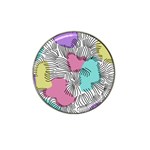 Lines Line Art Pastel Abstract Multicoloured Surfaces Art Hat Clip Ball Marker (10 pack)