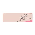 Pink Pattern Line Art Texture Minimalist Design Sticker (Bumper)