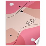 Pink Pattern Line Art Texture Minimalist Design Canvas 12  x 16 