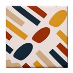 Boho Bohemian Style Design Minimalist Aesthetic Pattern Art Shapes Lines Tile Coaster