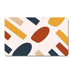 Boho Bohemian Style Design Minimalist Aesthetic Pattern Art Shapes Lines Magnet (Rectangular)