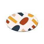Boho Bohemian Style Design Minimalist Aesthetic Pattern Art Shapes Lines Sticker Oval (10 pack)