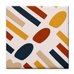 Boho Bohemian Style Design Minimalist Aesthetic Pattern Art Shapes Lines Face Towel