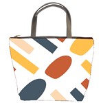 Boho Bohemian Style Design Minimalist Aesthetic Pattern Art Shapes Lines Bucket Bag