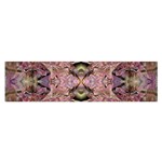 Pink on brown Oblong Satin Scarf (16  x 60 )