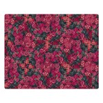 Captivating botanic motif collage composition featuring a harmonious blend of vibrant reds and dark greens. Perfect for adding a touch of natural elegance to any space or garment, whether it s adornin