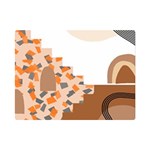 Bohemian Digital Minimalist Boho Style Geometric Abstract Art Premium Plush Fleece Blanket (Mini)