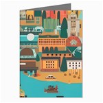 City Painting Town Urban Artwork Greeting Cards (Pkg of 8)