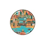 City Painting Town Urban Artwork Hat Clip Ball Marker