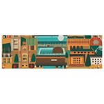 City Painting Town Urban Artwork Banner and Sign 9  x 3 