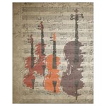 Music Notes Score Song Melody Classic Classical Vintage Violin Viola Cello Bass Drawstring Bag (Small)