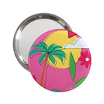 Ocean Watermelon Vibes Summer Surfing Sea Fruits Organic Fresh Beach Nature 2.25  Handbag Mirrors