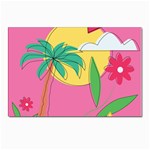 Ocean Watermelon Vibes Summer Surfing Sea Fruits Organic Fresh Beach Nature Postcard 4 x 6  (Pkg of 10)