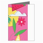 Ocean Watermelon Vibes Summer Surfing Sea Fruits Organic Fresh Beach Nature Greeting Cards (Pkg of 8)