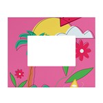 Ocean Watermelon Vibes Summer Surfing Sea Fruits Organic Fresh Beach Nature White Tabletop Photo Frame 4 x6 