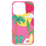Ocean Watermelon Vibes Summer Surfing Sea Fruits Organic Fresh Beach Nature iPhone 14 Pro Black UV Print Case