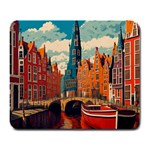 London England Bridge Europe Buildings Architecture Vintage Retro Town City Large Mousepad