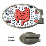 Health Gut Health Intestines Colon Body Liver Human Lung Junk Food Pizza Money Clips (Oval) 