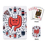 Health Gut Health Intestines Colon Body Liver Human Lung Junk Food Pizza Playing Cards Single Design (Rectangle)