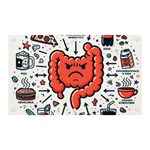 Health Gut Health Intestines Colon Body Liver Human Lung Junk Food Pizza Banner and Sign 5  x 3 