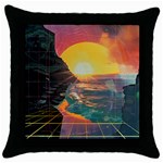 Pretty Art Nice Throw Pillow Case (Black)