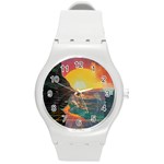 Pretty Art Nice Round Plastic Sport Watch (M)