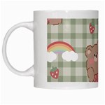 Bear Cartoon Pattern Strawberry Rainbow Nature Animal Cute Design White Mug