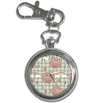 Bear Cartoon Pattern Strawberry Rainbow Nature Animal Cute Design Key Chain Watches