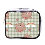 Bear Cartoon Pattern Strawberry Rainbow Nature Animal Cute Design Mini Toiletries Bag (One Side)